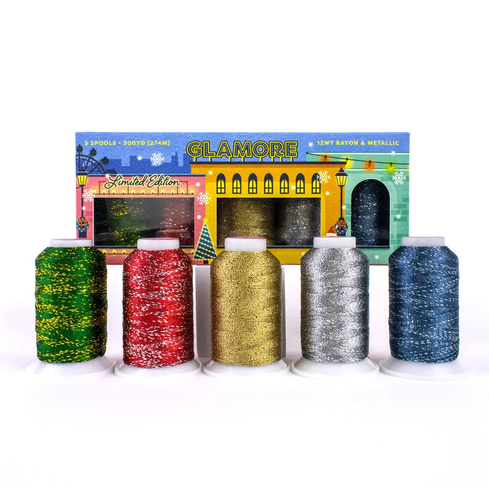 GlaMore™️ 12wt Rayon & Metallic Holiday Pack
