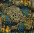 Gold Gilded Mosaic Abandoned 44"/45" Cotton Fabric Per Yard