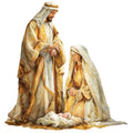 Gold Nativity Fabric Panel 12