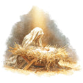 Gold Nativity Fabric Panel 17