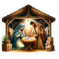 Golden Nativity Fabric Panel 5