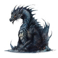 Gothic Dragons Fabric Panel 19