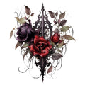 Gothic Floral Fabric Panel 12