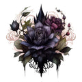Gothic Floral Fabric Panel 13