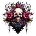 Gothic Floral Fabric Panel 33