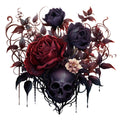 Gothic Floral Fabric Panel 4