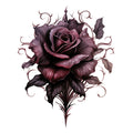 Gothic Floral Fabric Panel 5