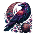 Gothic Raven Fabric Panel 16