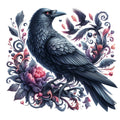 Gothic Raven Fabric Panel 23