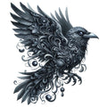 Gothic Raven Fabric Panel 3