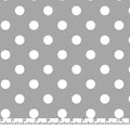 Gray Big Dots 45" wide Fabric per yard