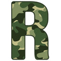 Green Camo Alphabet Fabric Panel 10