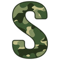 Green Camo Alphabet Fabric Panel 11