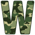Green Camo Alphabet Fabric Panel 15