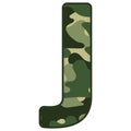 Green Camo Alphabet Fabric Panel 2