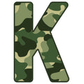Green Camo Alphabet Fabric Panel 3