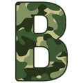 Green Camo Alphabet Fabric Panel 30