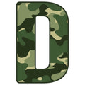 Green Camo Alphabet Fabric Panel 32
