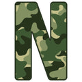 Green Camo Alphabet Fabric Panel 6