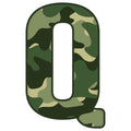 Green Camo Alphabet Fabric Panel 9