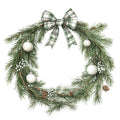 Green Christmas Fabric Panel 25