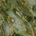 Green Marbled Earth Cotton 44/45" Fabric Per Yard