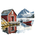 Greenland Landscape Fabric Panel 11