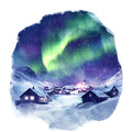 Greenland Landscape Fabric Panel 21