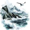 Greenland Landscape Fabric Panel 34