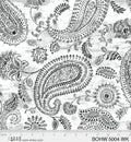 Grey Bohemia Cotton Wideback Fabric per yard