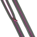 Grey #5 Nylon Tula Pink Coil Zipper 3yds and 9 Pulls