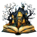 Halloween Books Fabric Panel 7