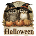 Halloween Owl Ornament Fabric Panel 1