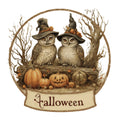 Halloween Owl Ornament Fabric Panel 5