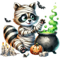 Halloween Wonder Animals Fabric Panel 115