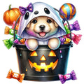 Halloween Wonder Animals Fabric Panel 136