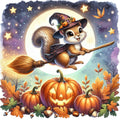 Halloween Wonder Animals Fabric Panel 141