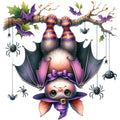 Halloween Wonder Animals Fabric Panel 18