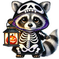 Halloween Wonder Animals Fabric Panel 52
