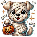 Halloween Wonder Animals Fabric Panel 64
