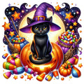 Halloween Wonder Animals Fabric Panel 71
