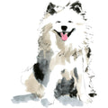 Handdrawn Doodle Dog Fabric Panel 21