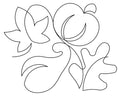Harvest Time Digital E2E Pantograph for Quilting