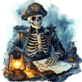 Haunted Ocean Fabric Panel 21