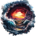 Haunted Ocean Fabric Panel 34