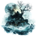 Haunted Ocean Fabric Panel 9