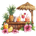 Hawaiian Paradise Fabric Panel 23
