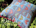 Heart On Postcard Pattern And Template