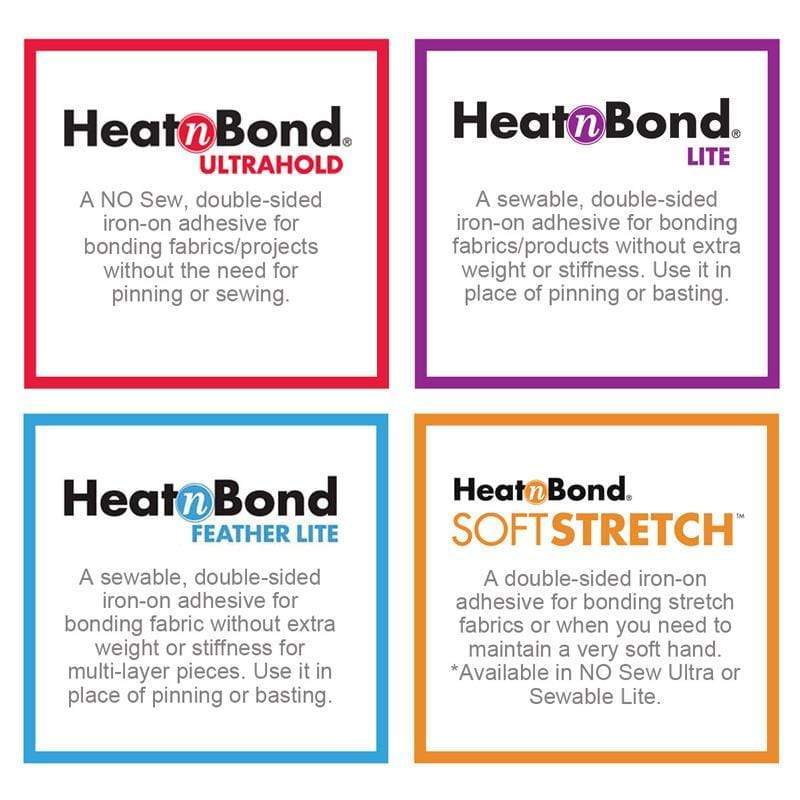 HeatnBond Lite Iron-On Adhesive, 17 in x  5.25 yds