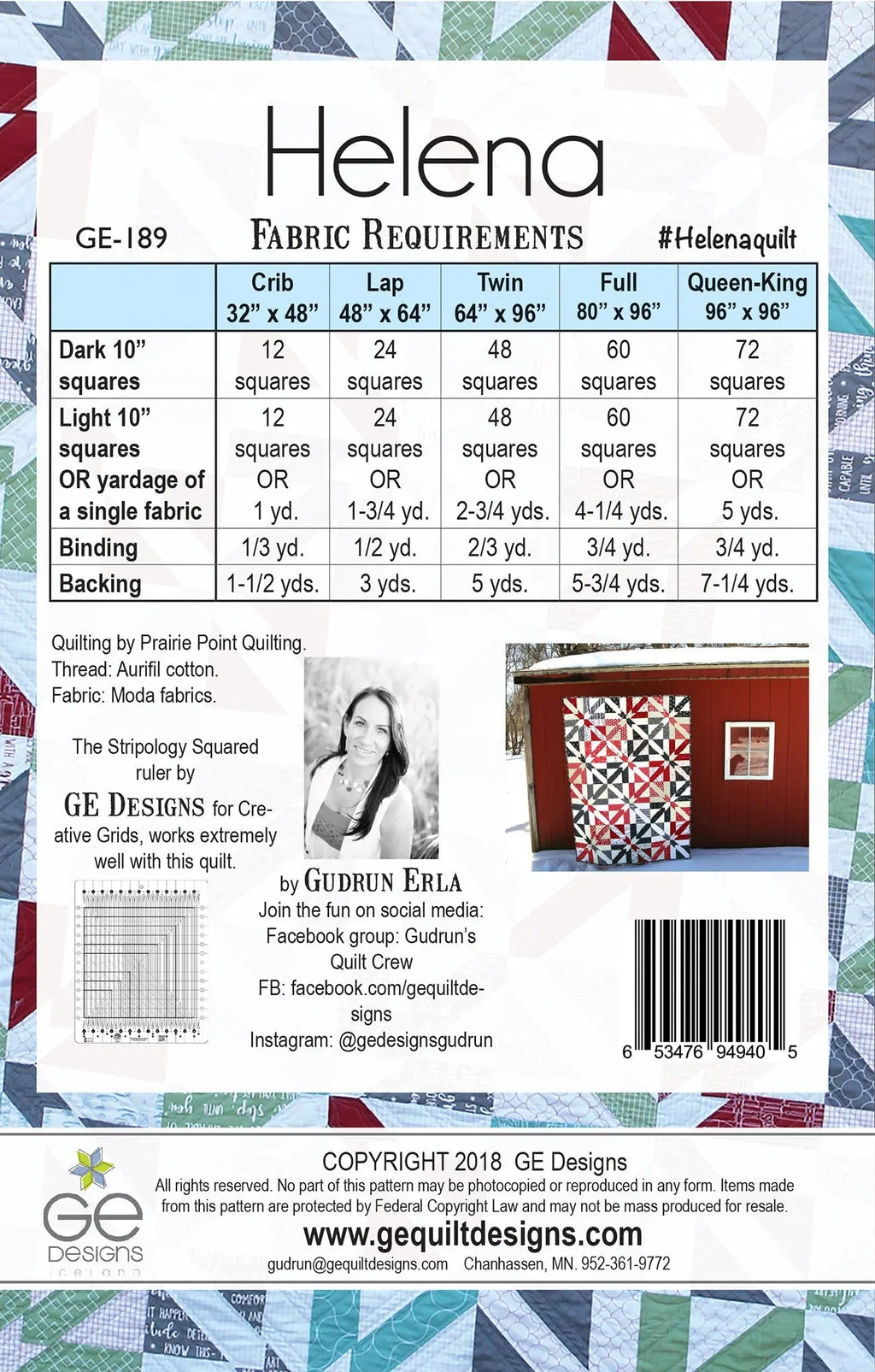 Helena - 10" Square Pattern 189